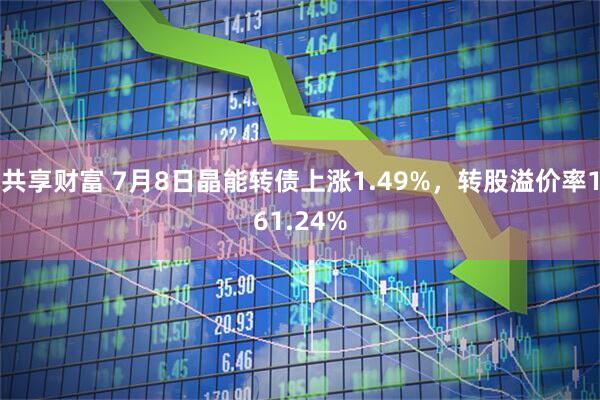 共享财富 7月8日晶能转债上涨1.49%，转股溢价率161.24%