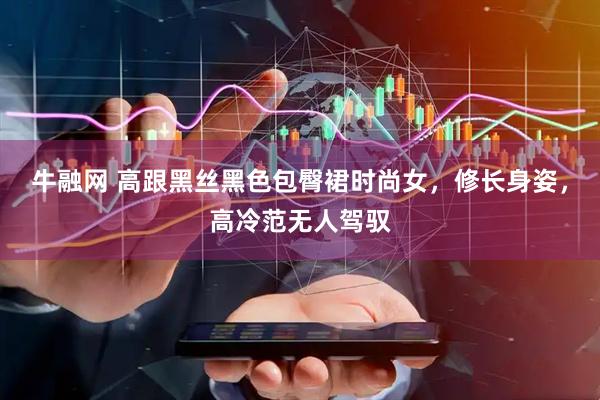 牛融网 高跟黑丝黑色包臀裙时尚女，修长身姿，高冷范无人驾驭