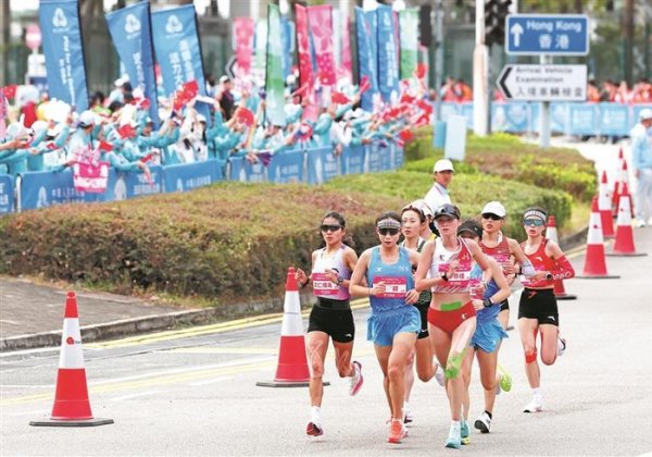 创同配资 全运会首次跨境马拉松完赛